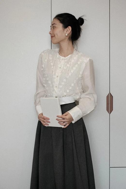 LPIUTY品牌直发⚠️月光白茶剪花流苏衬衫 A0262099 商品图7