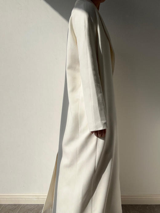 ranyepersonal｜coat 拼接袖不对称白色长款 [ 白TOUCH24CO02-2 ] 商品图3