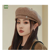雀说 轻奢高档羊毛八角贝雷帽子显脸小画家帽M2637 商品缩略图6
