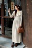 SIA SAYLOR 米灰色法式优雅蝴蝶结针织连衣裙 19785 商品缩略图3
