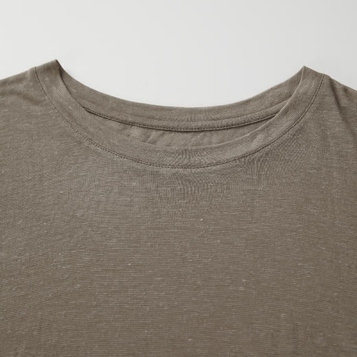 ROMI STUDIO“简约生活”桑蚕丝醋酸亚麻混纺针织长袖T恤24SST1003 商品图1