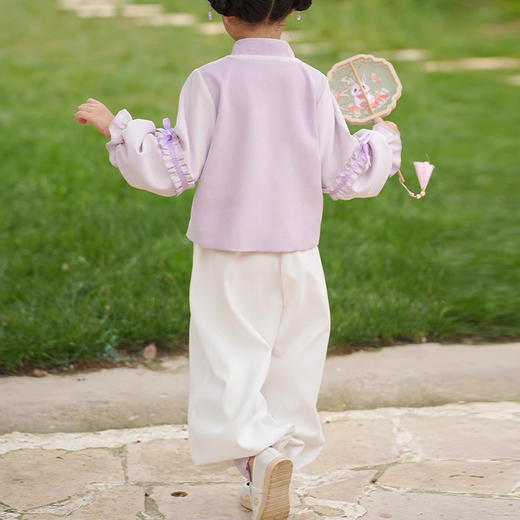 裁缝学苑TQ132女童汉服唐年服中国古风两件套装纸样儿童改良卫衣卫裤样板 商品图3