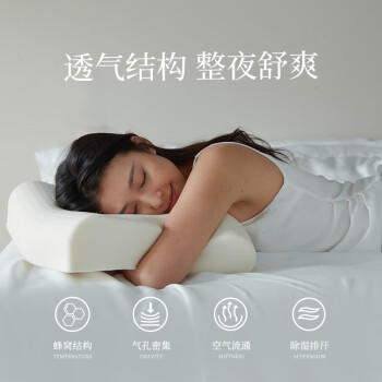 睡眠博士（AiSleep）斯里兰卡进口天然乳胶枕成人睡觉专用颈椎枕芯96%乳胶 商品图1