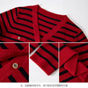 【商场同款】CNR4A97“经典条纹开衫”氛围感红色轻松愉悦 松H廓形中长款包容腰胯 浮雕金属扣增添时尚奢华感 肌理感针法有质感 羊毛开衫 商品缩略图8