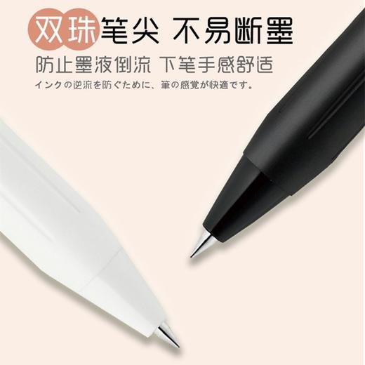 日本zebra斑马jj29按动中性笔黑杆 黑色0.5 1支 考试笔黑笔浓芯速干签字笔啫喱笔 商品图2