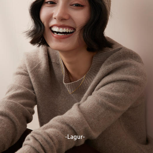 重磅推出！100%纯羊毛定纺织打底衫上衣套头毛衣纯色秋冬季女高级！ 商品图3