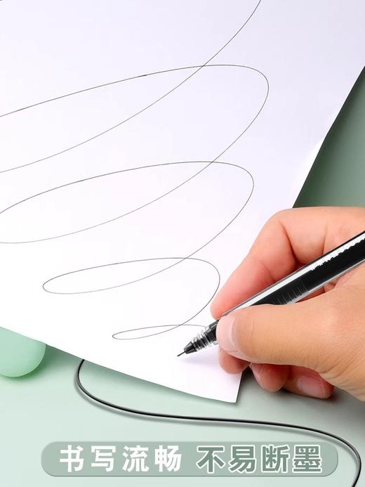 晨光作业神器中性笔0.5mm黑/蓝/红色 AGPV3401拔盖全针管中性笔 1支 商品图2