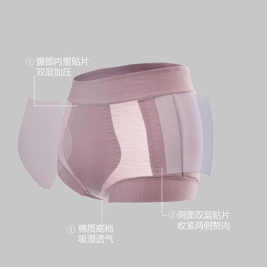 【特价捡漏 】官网739！两条装中腰美体塑身提臀棉裆平角裤女 柔弹无束缚内裤四角裤 商品图1