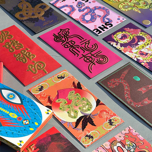 2025中国蛇年红包套装 12款红包+灵蛇日历  OWSPACE原创 商品图0