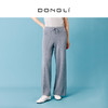 东黎 •  小山羊绒女士秋冬抽条宽松阔腿裤 21F14 商品缩略图3