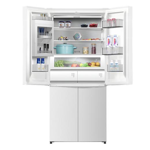 晶弘十字对开门鲜花冰箱 518L 全域养鲜 除菌净味 BCD-518WIPSG/肤感白 商品图4