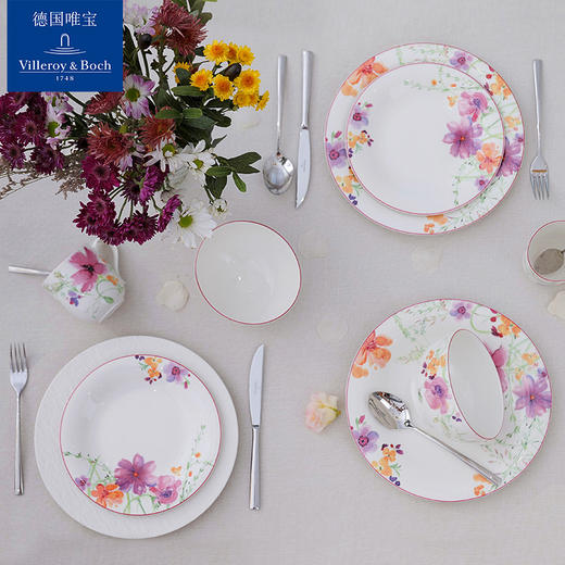 【VilleroyBoch 德国唯宝】菜盘汤盘鱼盘米饭碗陶瓷家用紫色迷情多巴胺 商品图2