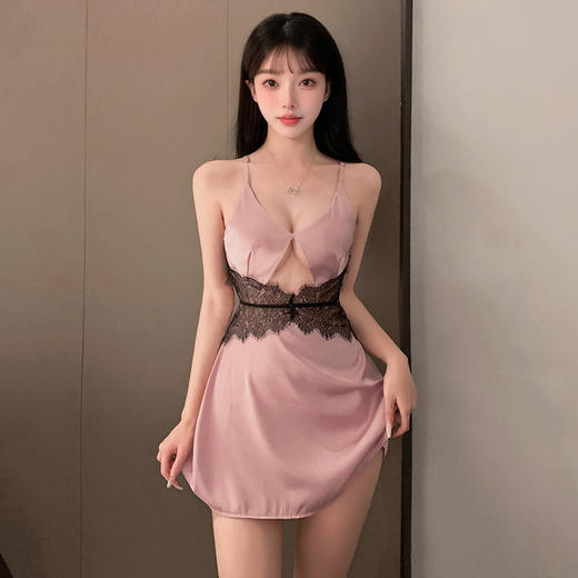 霏慕露沟裸背蕾丝饰腰连衣裙7800  纯欲性感睡衣极度诱惑透视装夫妻刺激调情用品房事可爱情趣同房内衣小胸显大免脱内裤露乳开裆洞房 商品图4