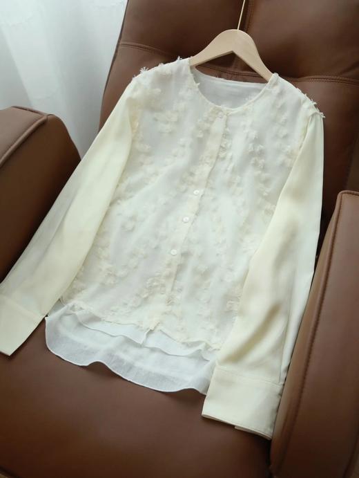 LPIUTY品牌直发⚠️月光白茶剪花流苏衬衫 A0262099 商品图9