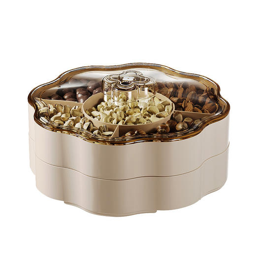 【新年多用密封坚果盒】零食摆放过年干果收纳 家用客厅茶几糖果盒  商品图4