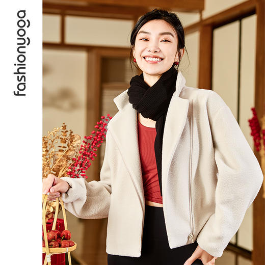 凡圣瑜伽泰迪绒休闲外套F14873 商品图2