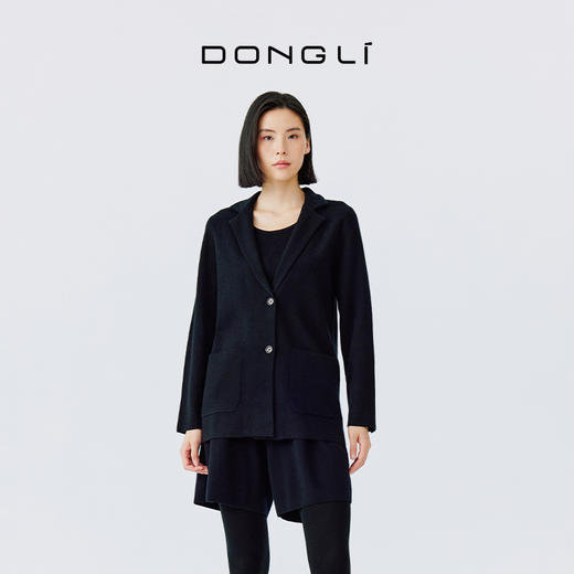 东黎 • 山羊绒女士春夏季精纺西服两粒扣开衫 4211 商品图4