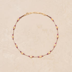 北京仓｜Tityaravy-Samba-拉克希米欢舞 粉色红宝石 项链［法国设计师］