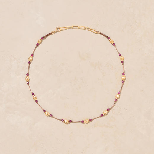 北京仓｜Tityaravy-Samba-拉克希米欢舞 粉色红宝石 项链［法国设计师］ 商品图0