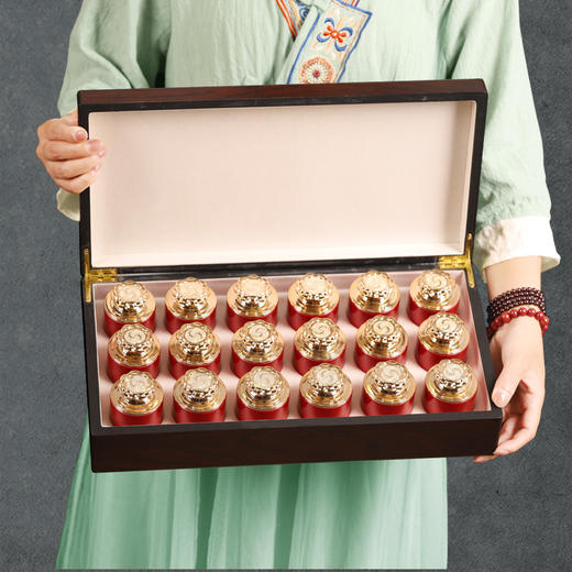 【龙凤呈祥五大名茶】滇红罐装 红茶乌龙茶 摆泡双层茶叶礼盒装 过年送礼  商品图7