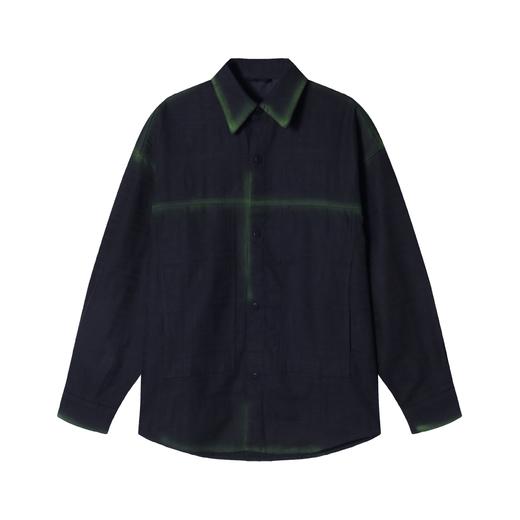 CS190新款日系潮牌手绘描边宽松衬衣领外套男秋季个性休闲夹克 商品图1