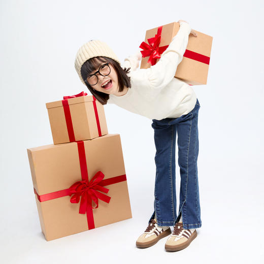 女童抗起球保暖毛衣冬季新款安奈儿童装实体店同款AG444634 商品图5