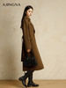 【商场同款】阿菁娜2024冬季新款简约双排两粒扣宽松轮廓大衣A30D211019 商品缩略图2