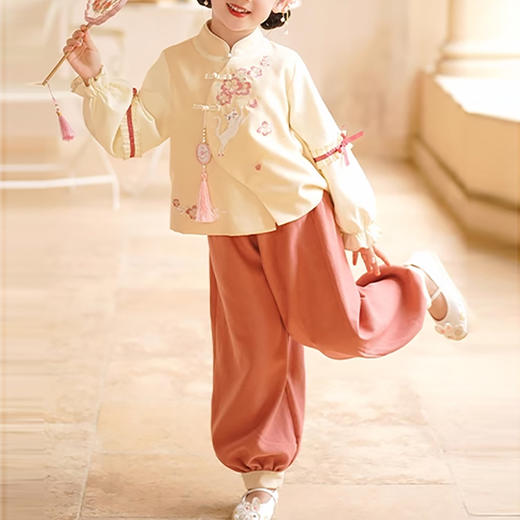 裁缝学苑TQ132女童汉服唐年服中国古风两件套装纸样儿童改良卫衣卫裤样板 商品图4