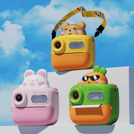 科物酷儿童打印相机，可拍照可打印，前后双摄，卡通造型（3岁以上） 商品图6