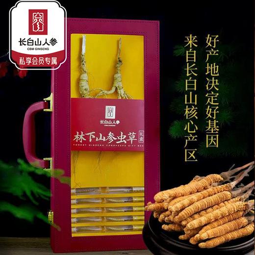 热卖【林下山参虫草礼盒装】长白山人参林下山参虫草礼盒装深山密林生长人参15g虫草2g 商品图0