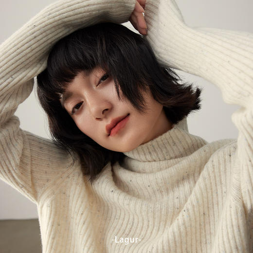 2024无缝一体100%羊毛浆果紫色系高领打底衫内搭上衣外穿毛衣羊毛衫女款！ 商品图1