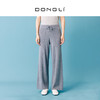 东黎 •  小山羊绒女士秋冬抽条宽松阔腿裤 21F14 商品缩略图0