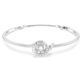 【蛇年限定】施华洛世奇Snake 手链混合切割, 蛇年, 白色, 镀铑