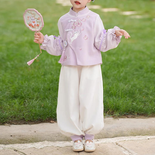 裁缝学苑TQ132女童汉服唐年服中国古风两件套装纸样儿童改良卫衣卫裤样板 商品图1