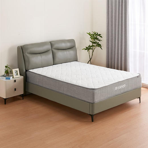 【家具】HC236 双人/大双人皮床 灰色 商品图0