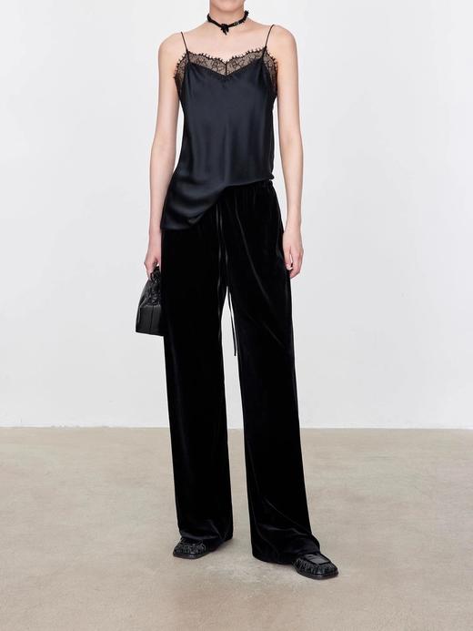 真丝丝绒阔腿裤 C12TJ-99973 商品图10