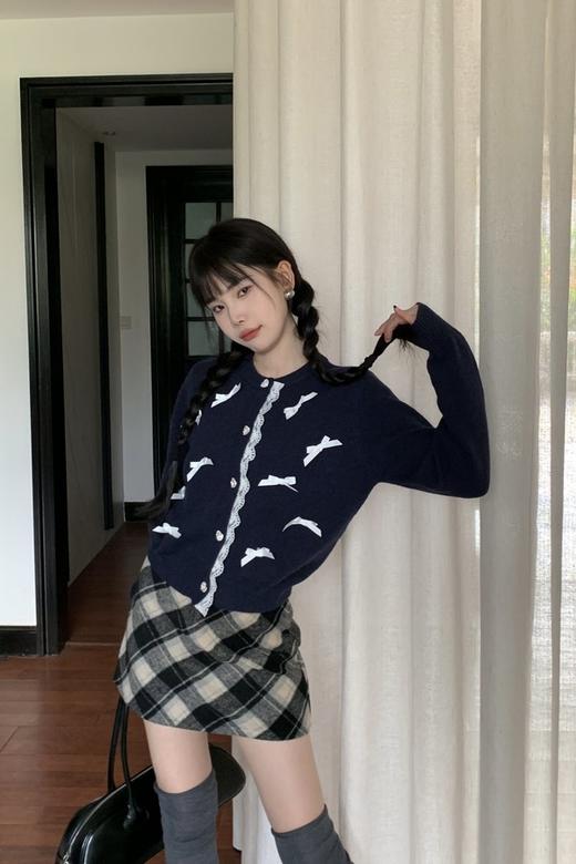 LNNNS 甜美蝴蝶结针织上衣 19754 商品图0