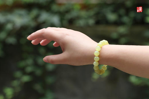 和田玉黄玉手串  珠径：10mm 商品图2