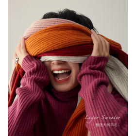 2024无缝一体100%羊毛浆果紫色系高领打底衫内搭上衣外穿毛衣羊毛衫女款！