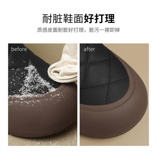 ZHR则则加绒保暖雪地靴厚底百搭防寒女靴冬季新款防滑防水棉鞋女 商品图3