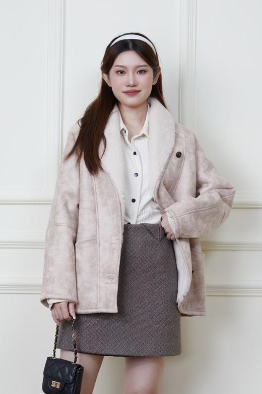 LNNNS 复古加厚皮毛一体慵懒休闲外套 19833 商品图0