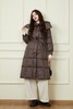 HAYES 咖色收腰百搭长款羽绒服 19795 商品缩略图1