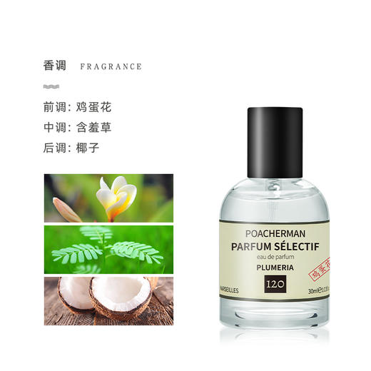 柏世曼鸡蛋花香水 缅栀花香调女士香水持久留香甜美少女淡雅香氛 商品图1