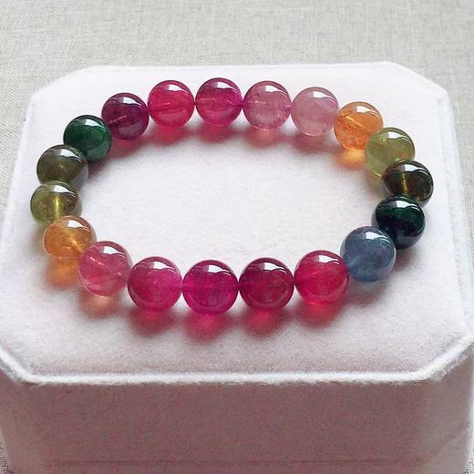 10mm-11mm单圈彩虹碧玺手串 商品图1