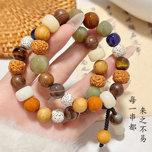「多籽·十八籽」菩提手串手持男女情侣盘玩18籽多宝念珠手链时尚饰品 商品图2