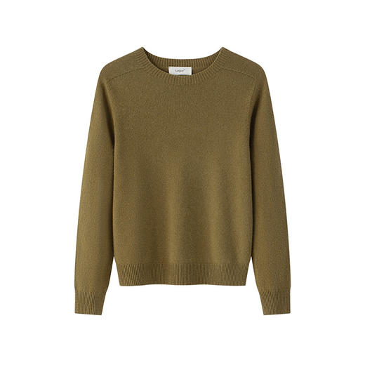 重磅推出！100%纯羊毛定纺织打底衫上衣套头毛衣纯色秋冬季女高级！ 商品图5