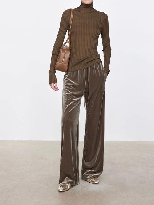 真丝丝绒阔腿裤 C12TJ-99973 商品图11