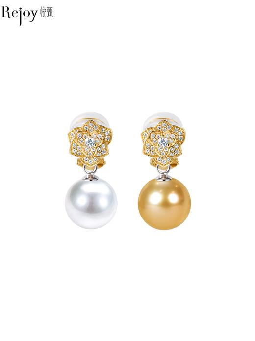 【天猫同款】18K金两戴款钻石珍珠耳夹 Rose 商品图0