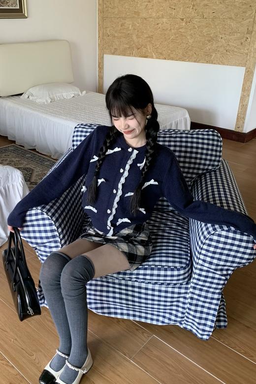 LNNNS 甜美蝴蝶结针织上衣 19754 商品图1