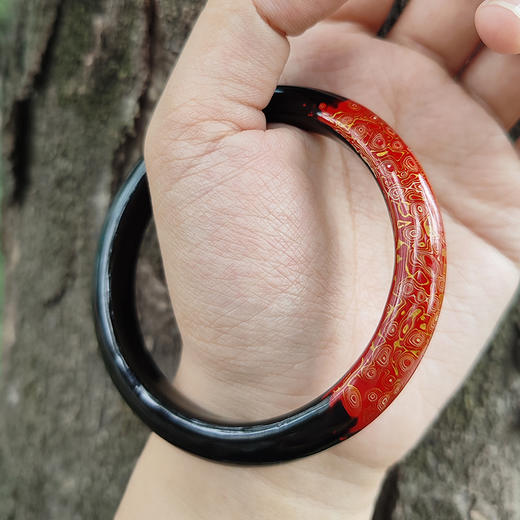 工艺美术师邵磊磊 漆器手镯 商品图6